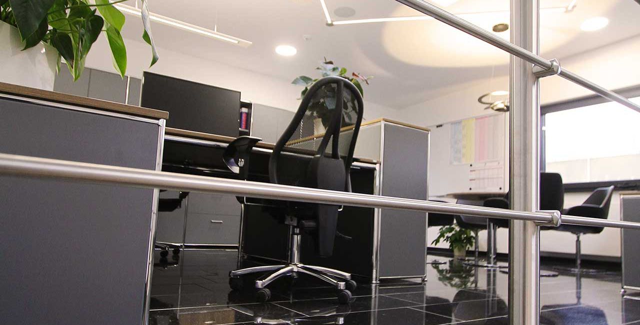 Blick in das Büro in Altendambach